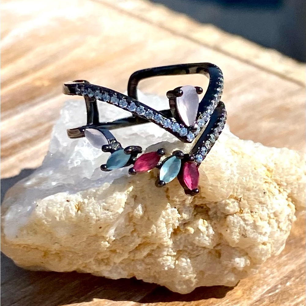 Chalcedony & Ruby Ring - image 3